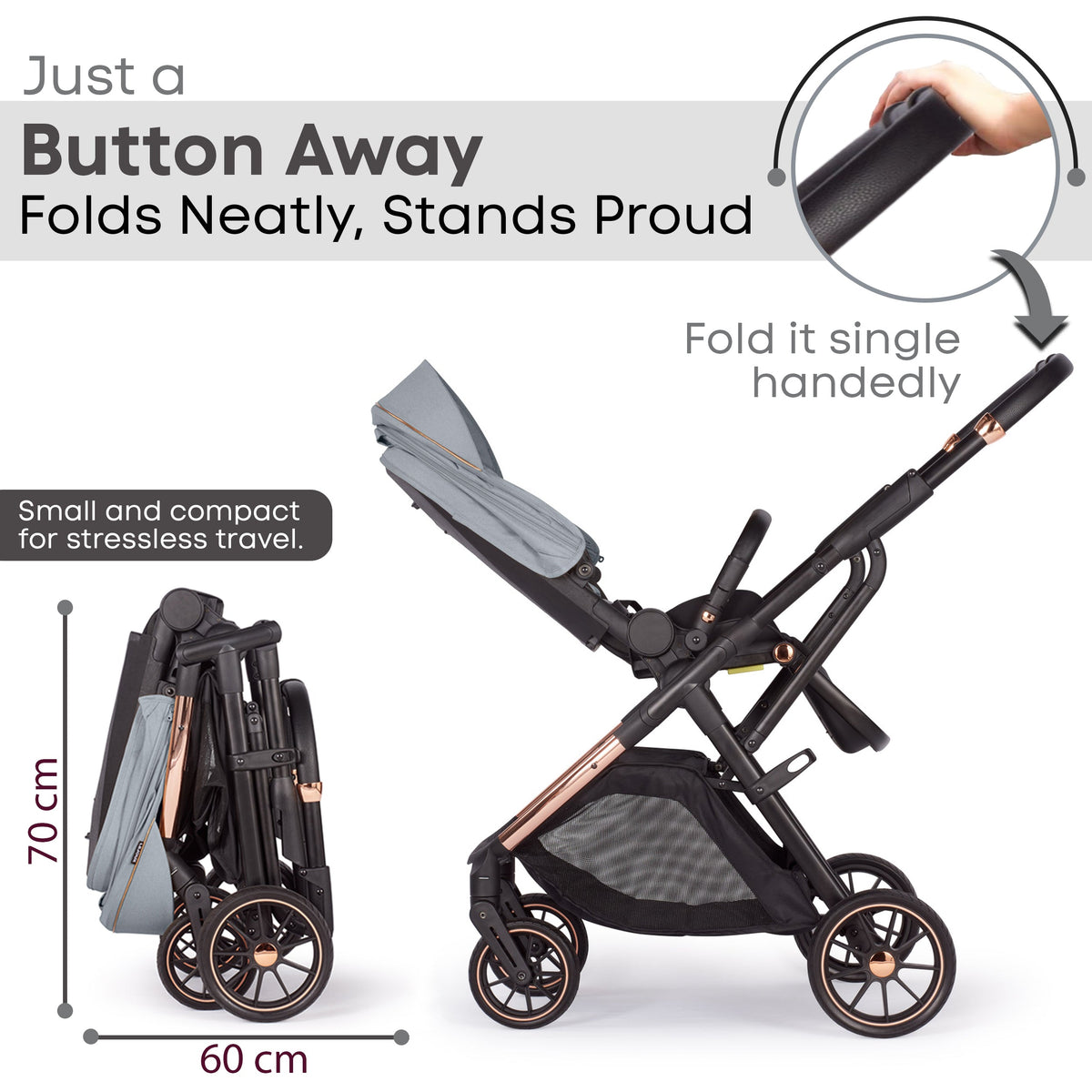 Lejoux+ Baby Pram Stroller Pushchair 0 Months +