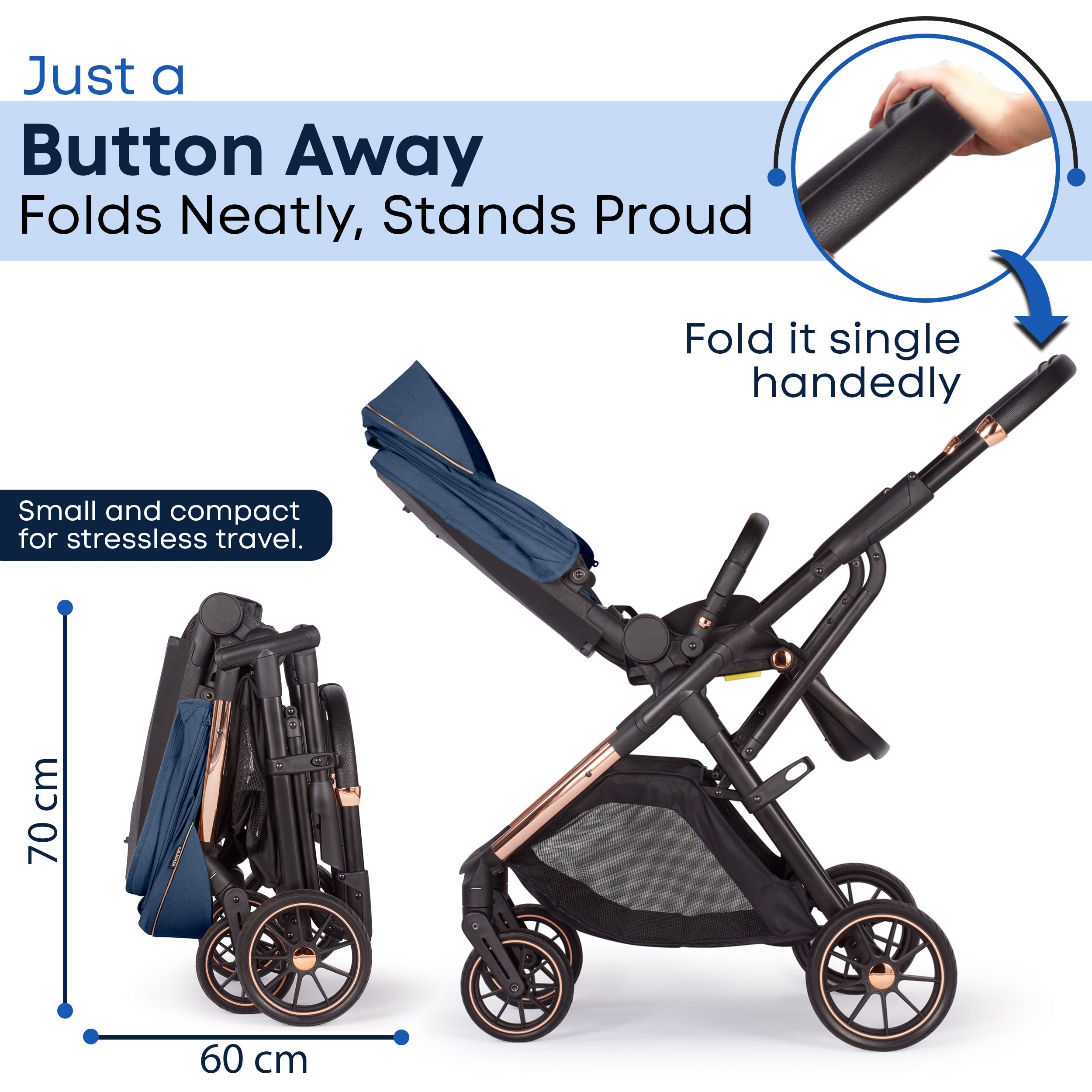 Lejoux+ Baby Pram Stroller Pushchair 0 Months +