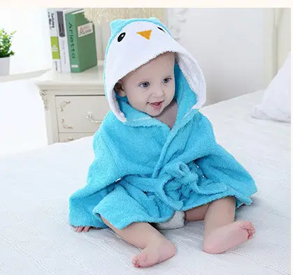 Cute Animal Hooded Baby Bath Towel & Robe