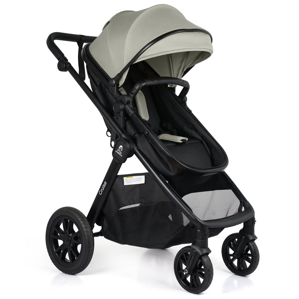 For Your Little One Cruise 3 In 1 Travel System With Car Seat - Pebble Sage (Free Cupholder And Seat Liner Included!)