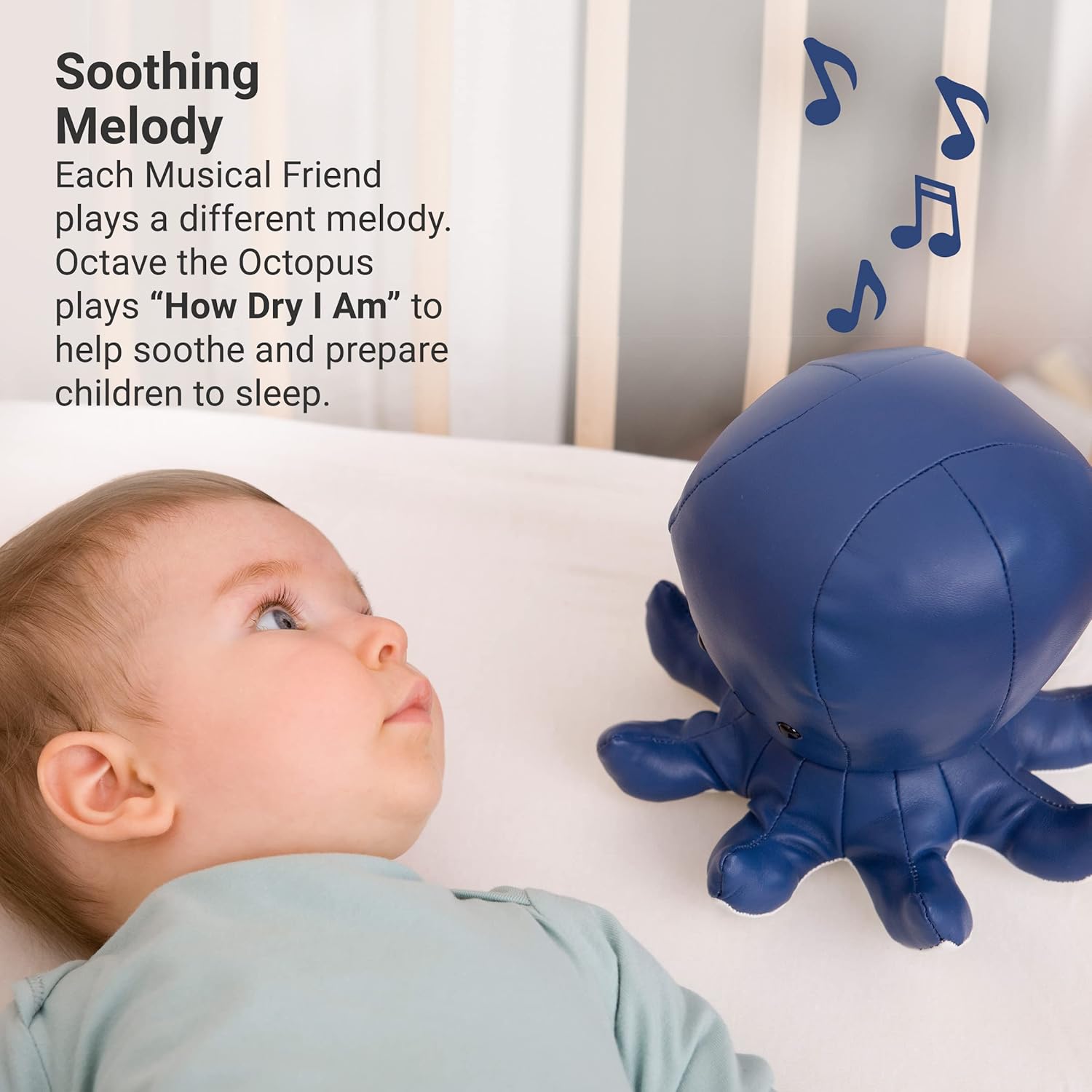Little Big Friends: Sea Collection Pull-String Musical Animal Toy - Octave the Octopus