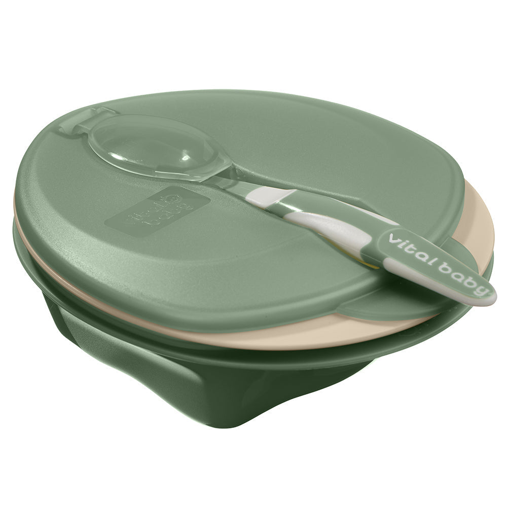Vital Baby Scoop Travel Feeding Set - Natural Moss