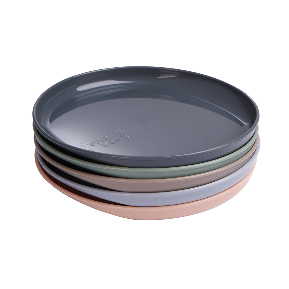 Vital Baby Perfectly Simple Plates 5 Pack - Natural