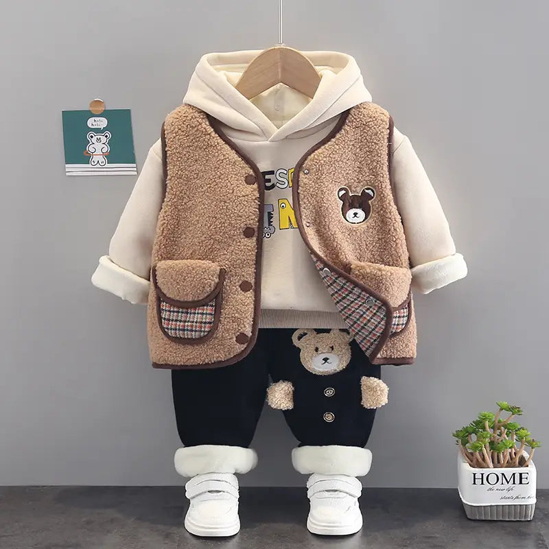 Children’s Velvet Lined Winter Baby Clothes