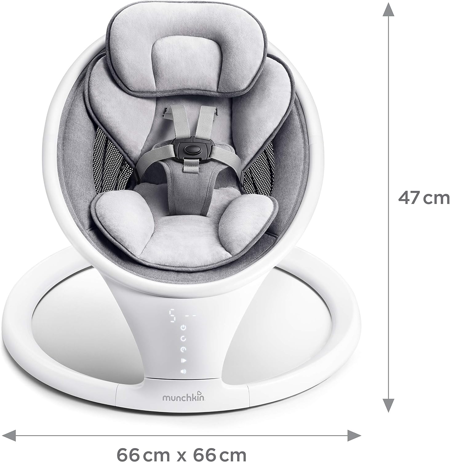 Munchkin Bluetooth Enabled Newborn Swing / Rocker – White