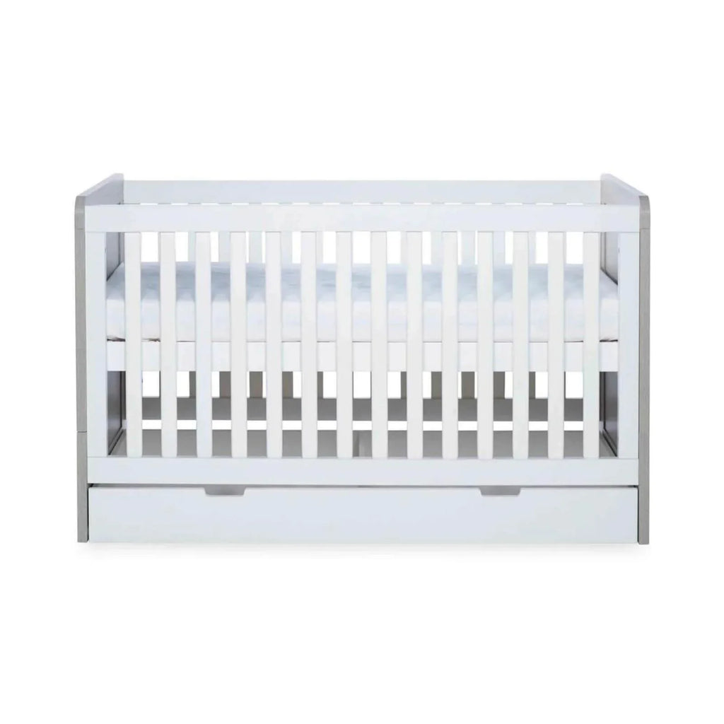 Ickle Bubba Pembrey Furniture Set Under Drawer Ash Grey & White 3 pcs - Premium Pocket Sprung Mattress