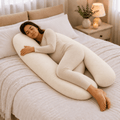9 Ft Maternity Pillow And Case - Cream