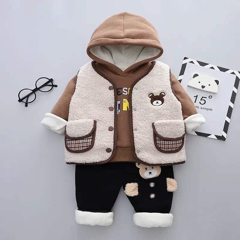 Children’s Velvet Lined Winter Baby Clothes