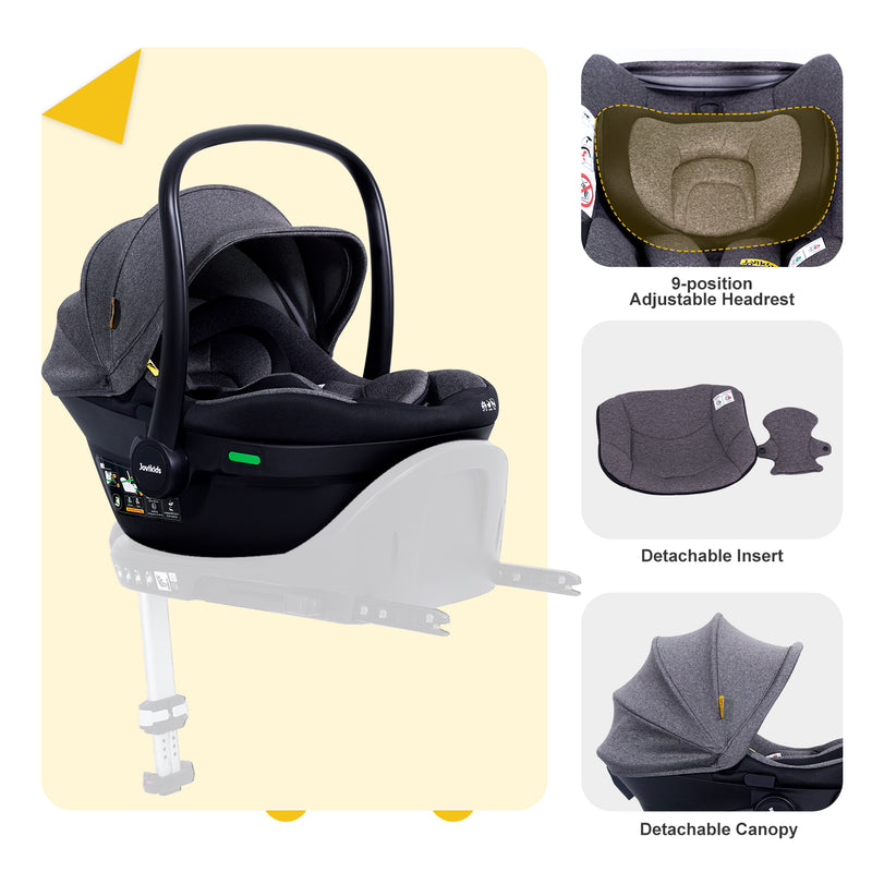 Jovikids Aria i-Size Infant Car Seat - Black