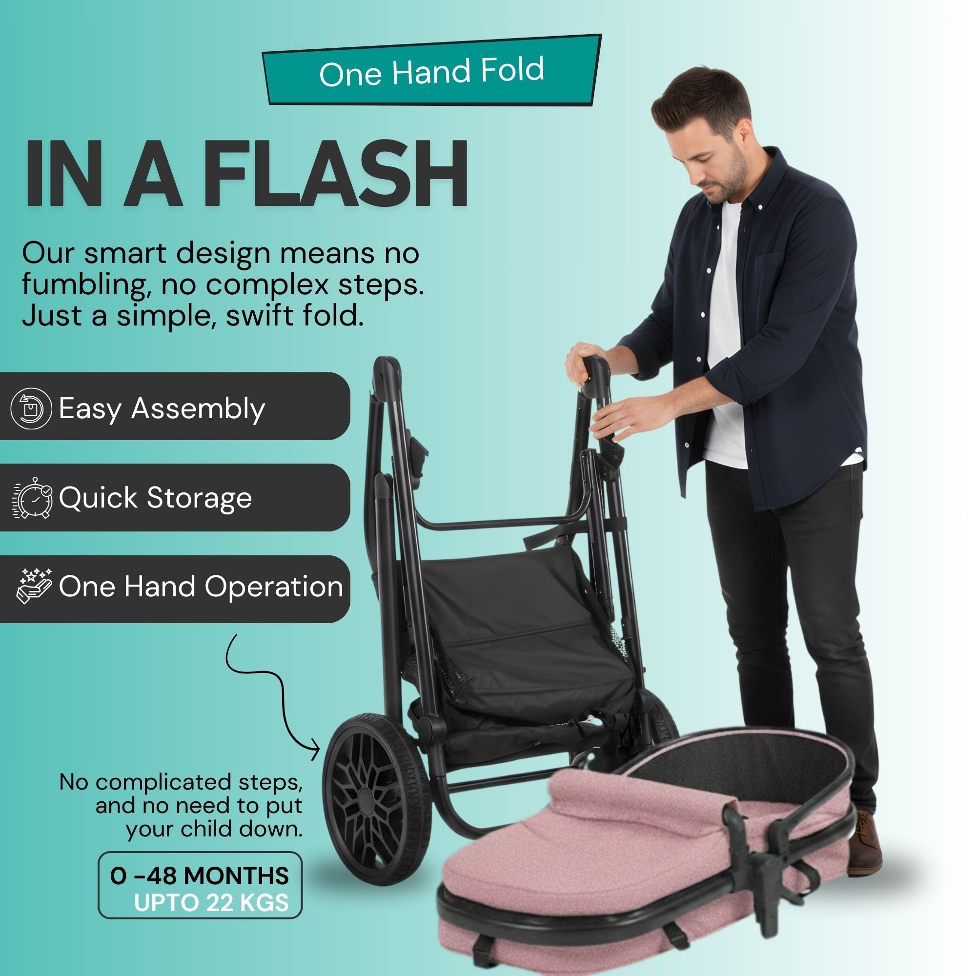 Lejoux Avant Baby Pram Stroller Carrycot Pushchair 0 Months+