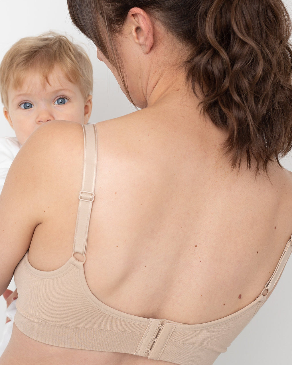 Everyday Seamfree Maternity and Nursing Bra | A to GG Cup | Beige-4