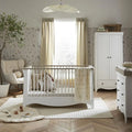 CuddleCo Clara 3 Piece Nursery Furniture Set - White & Ash