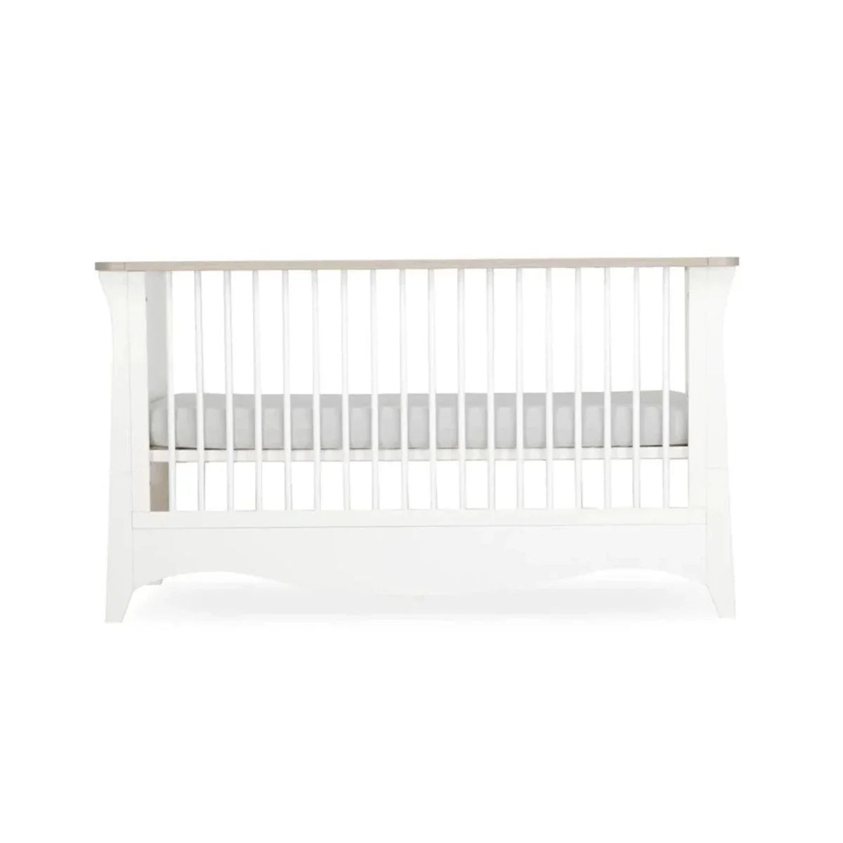 CuddleCo Clara 3 Piece Nursery Furniture Set - White & Ash