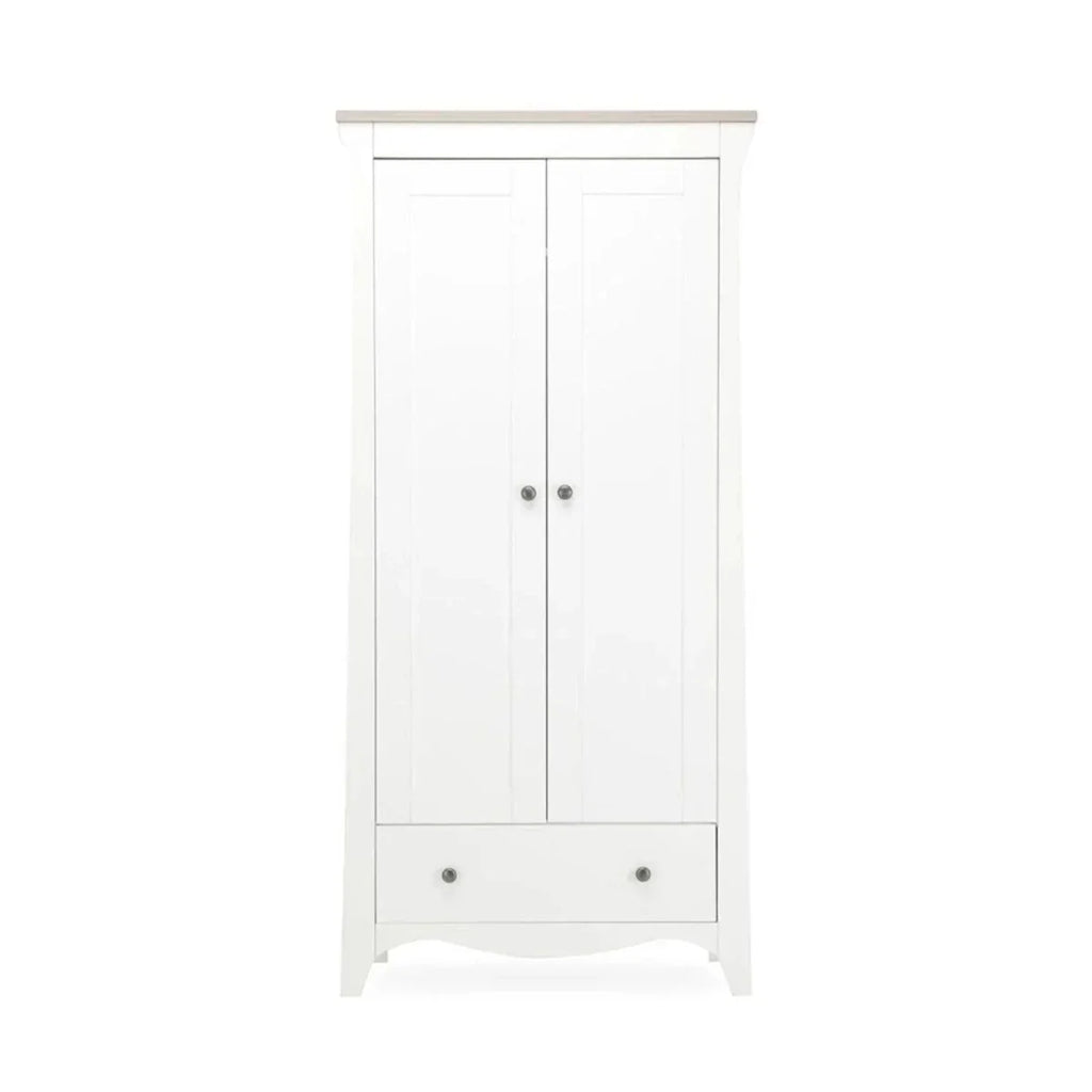 CuddleCo Clara 3 Piece Nursery Furniture Set - White & Ash