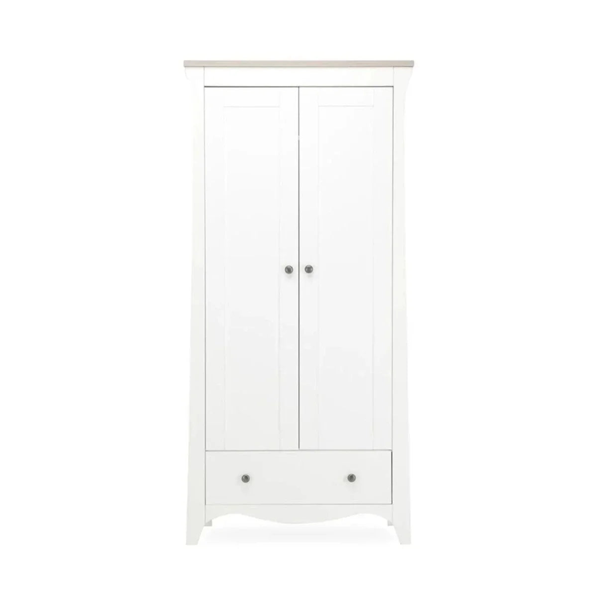 CuddleCo Clara 3 Piece Nursery Furniture Set - White & Ash