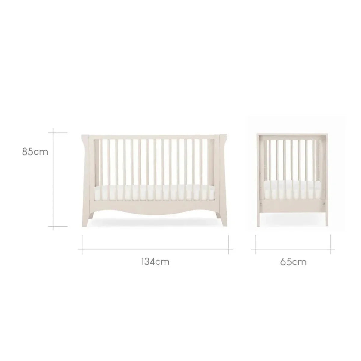 CuddleCo Clara Mini Cot Bed - Cashmere
