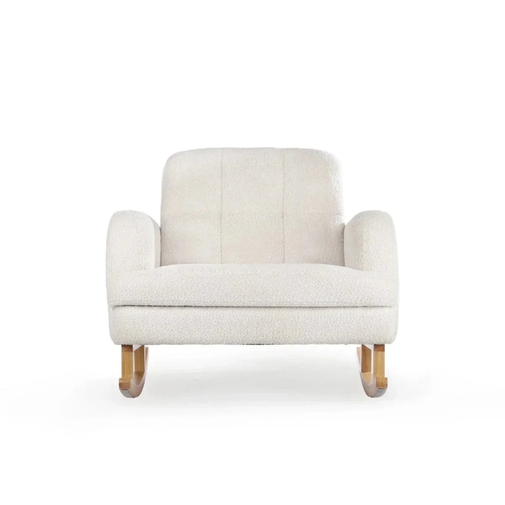 CuddleCo Etta Cuddle Nursing Chair & Foot Stool - Boucle Off-White