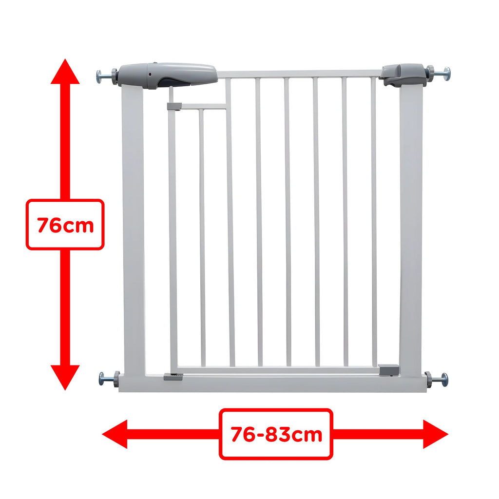 Callowesse Freedom Magnetic Auto-Close Baby Stair Gate - White