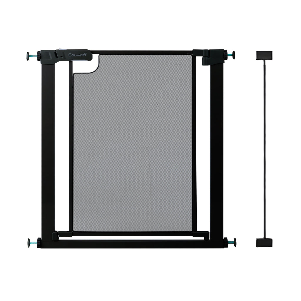 Callowesse Metal Mesh Baby Stair Gate - Black
