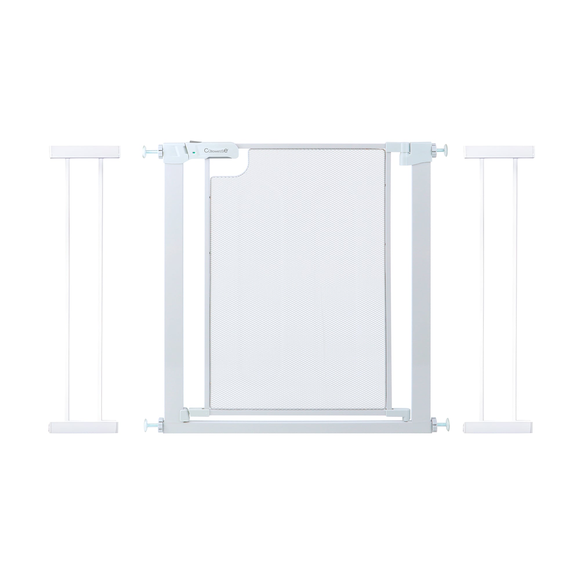 Callowesse Metal Mesh Baby Stair Gate - Glacial White