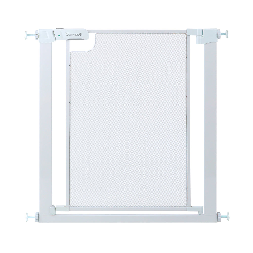 Callowesse Metal Mesh Baby Stair Gate - Glacial White