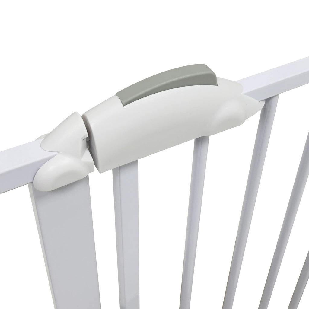 Callowesse Narrow Baby & Toddler Pressure Fit Door & Stair Safety Gate | 67-75cm x H79cm - White