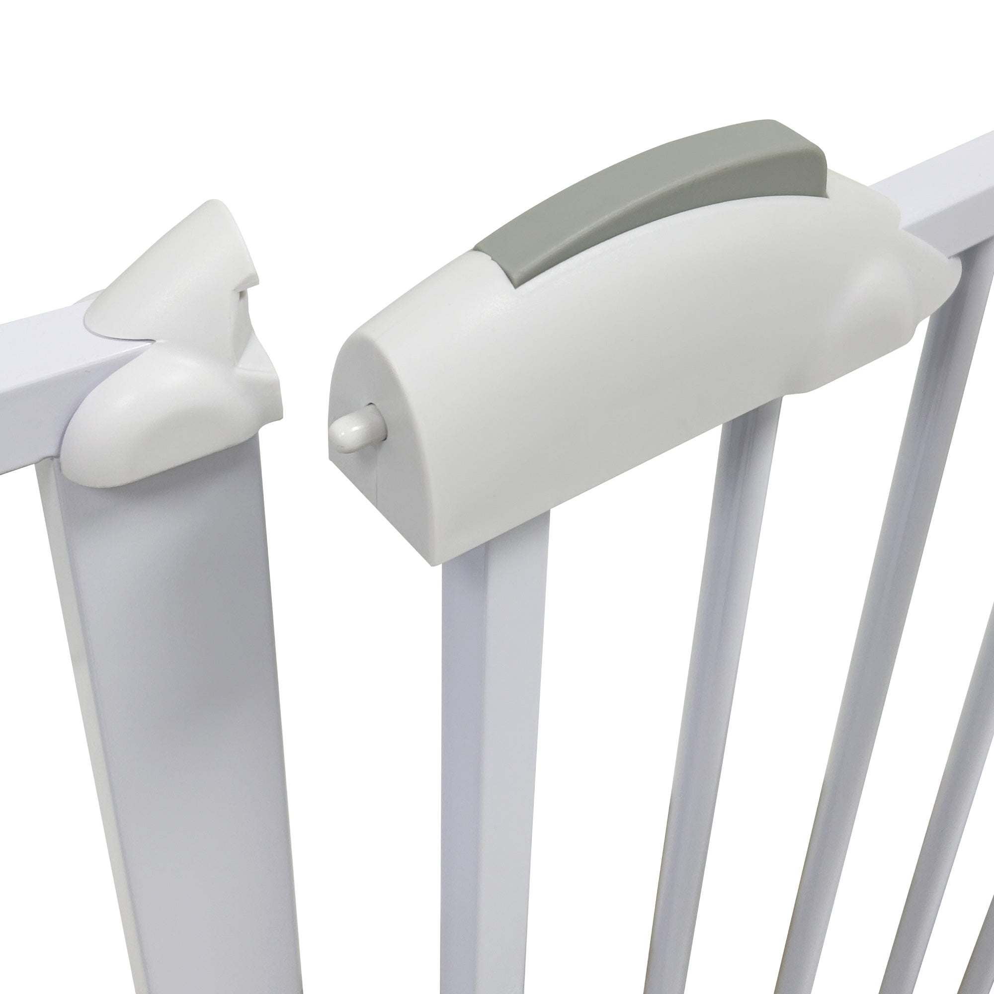 Callowesse Narrow Baby & Toddler Pressure Fit Door & Stair Safety Gate | 67-75cm x H79cm - White