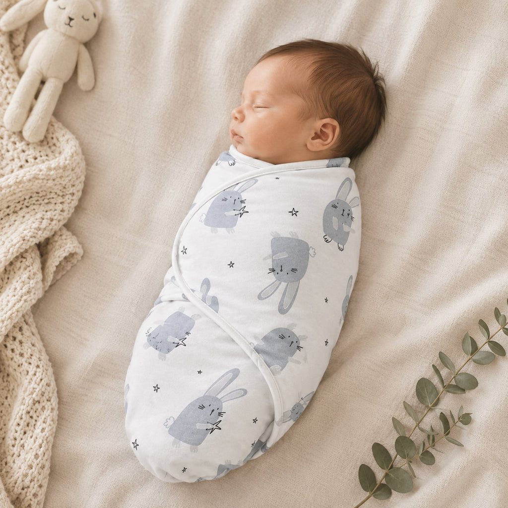 Callowesse Newborn Baby Swaddle 0-3 Months 0.5 TOG – Bunny Buddies