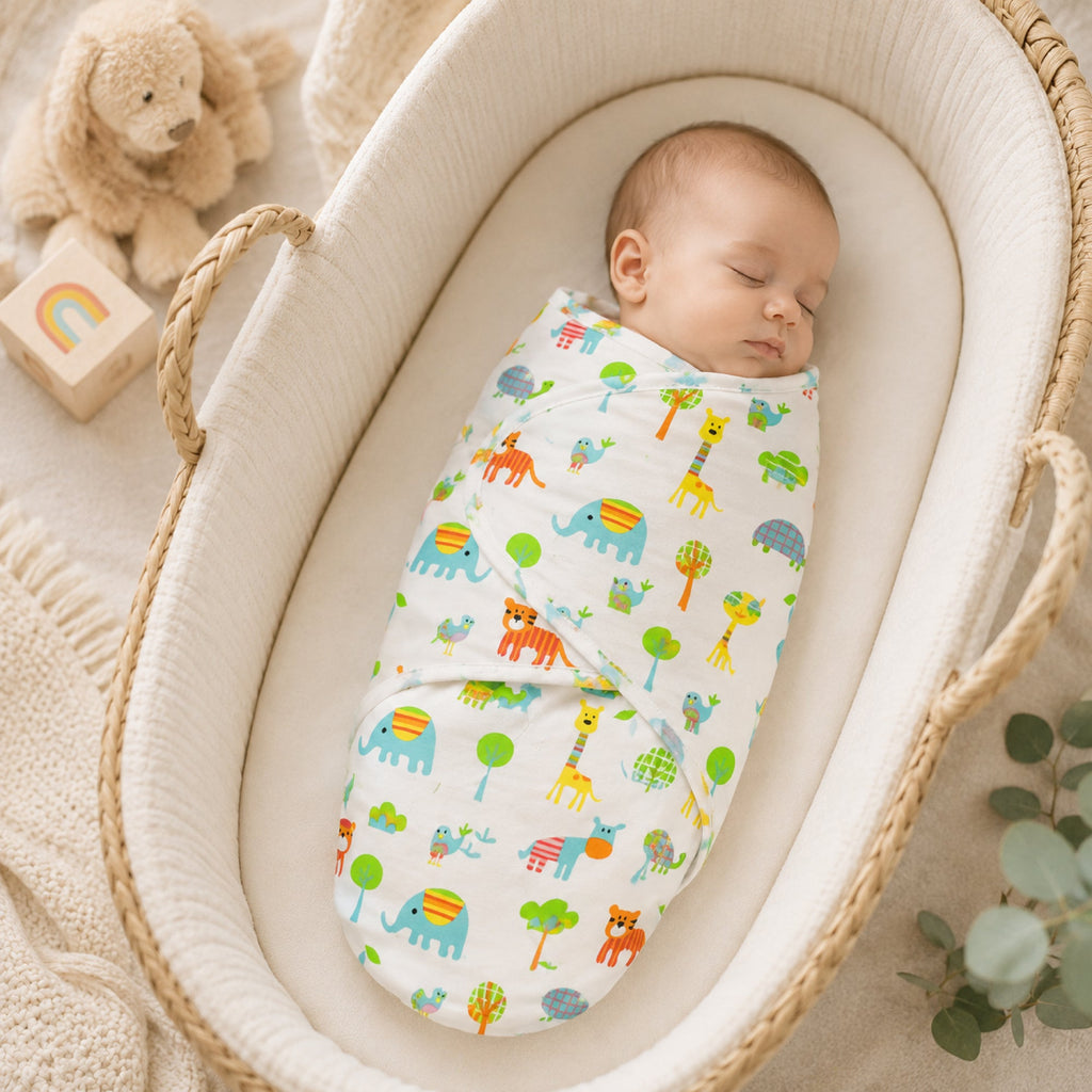 Callowesse Newborn Baby Swaddle 0-3 Months 0.5 TOG - Exotic Kingdom