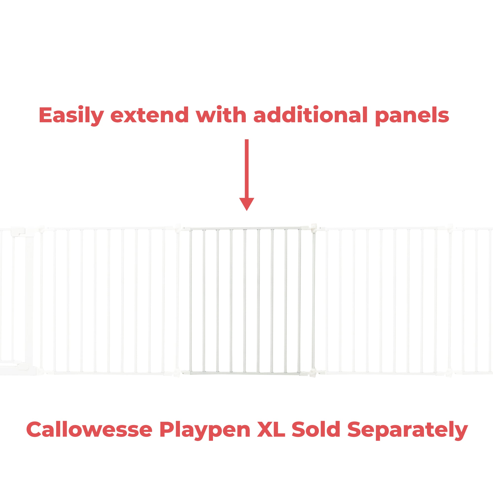 Callowesse XL Hexagonal Playpen 67.5cm Additional Panel - White