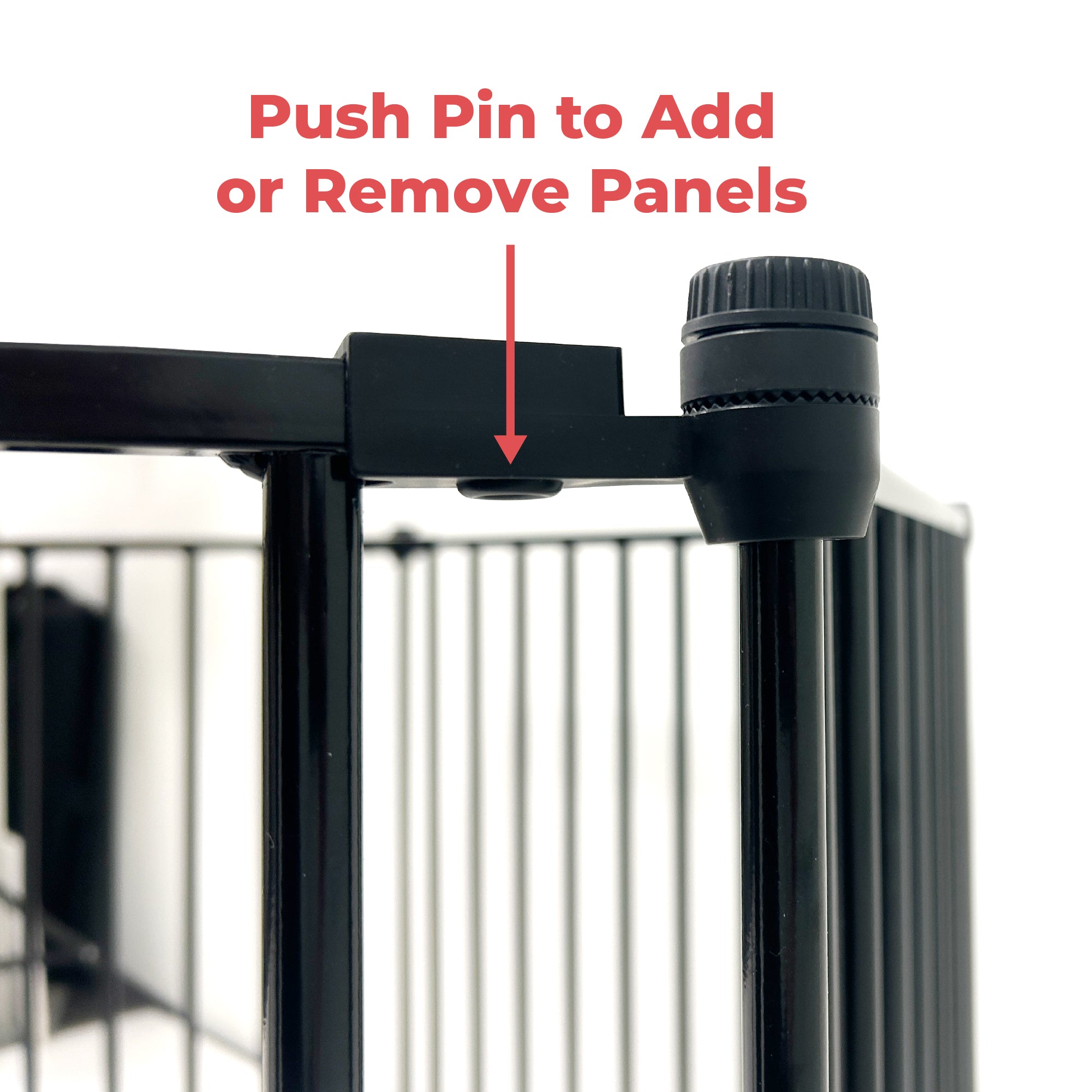 Callowesse XL Extendable Hexagonal Playpen, Fireguard and Room Divider - Black