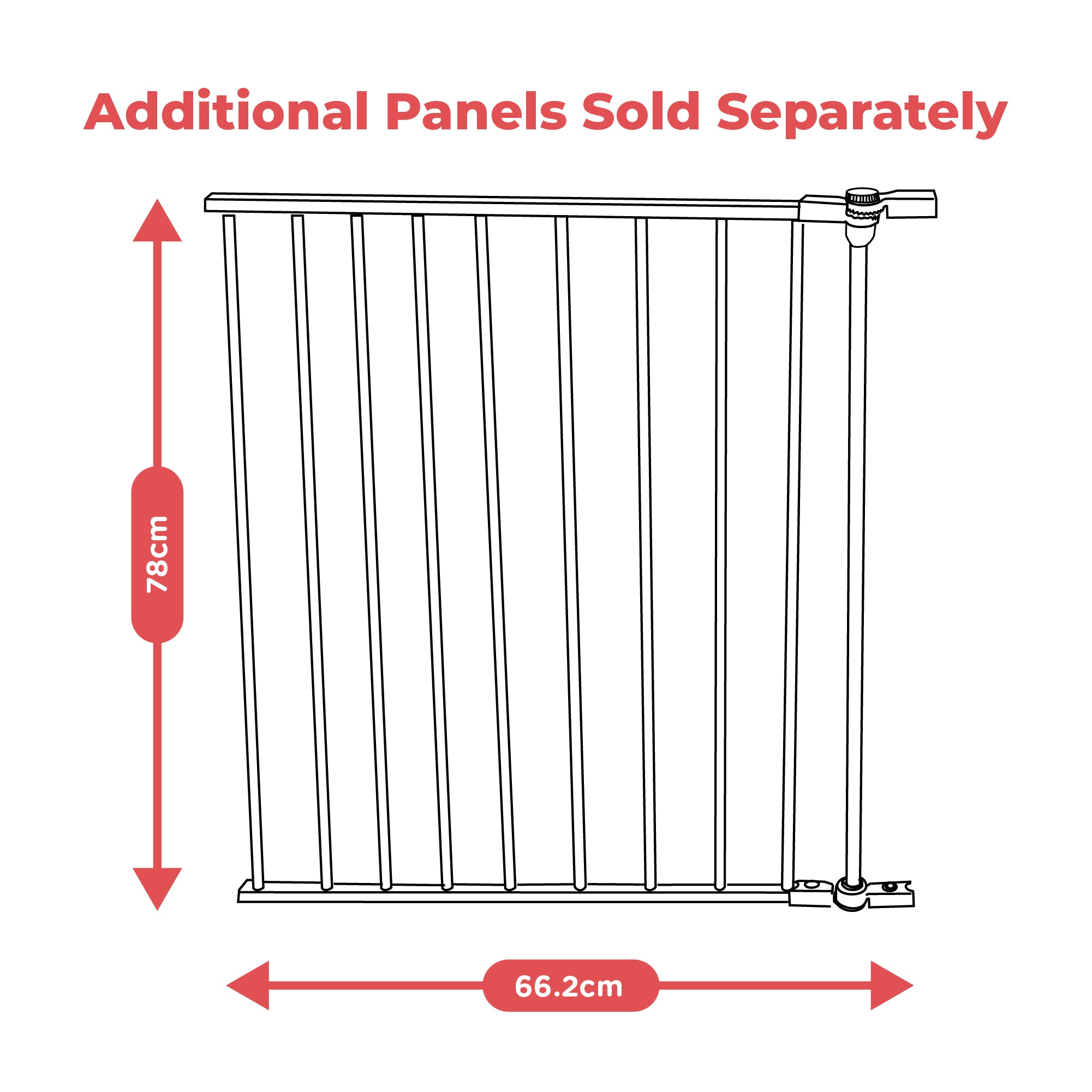 Callowesse XL Extendable Hexagonal Playpen, Fireguard and Room Divider - Black
