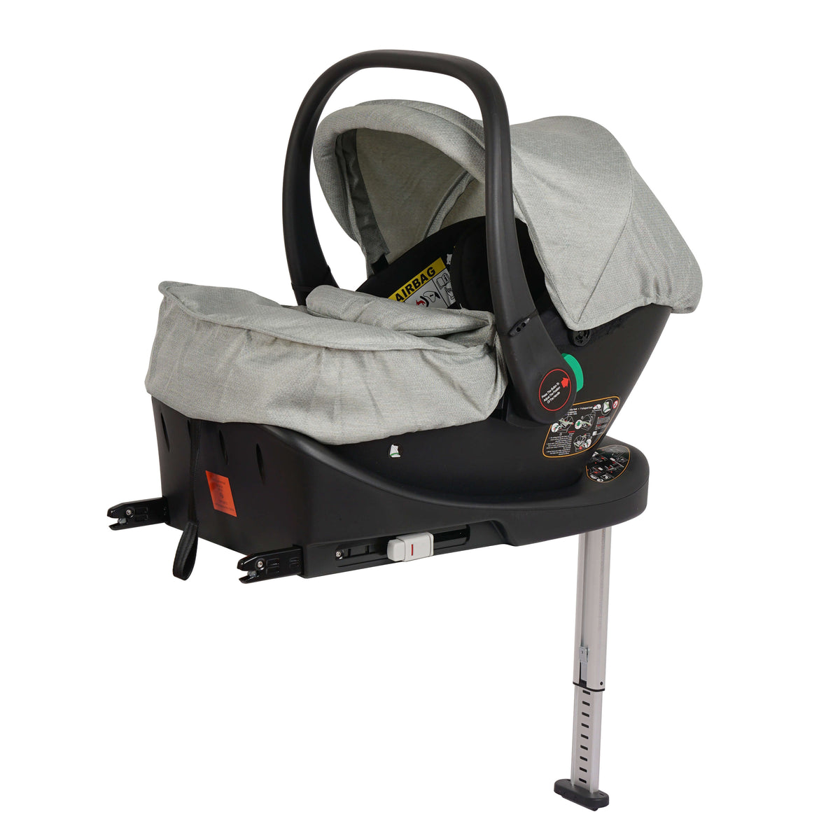 For Your Little One Cruise 3 In 1 Travel System With Car Seat And ISOFIX Base - Pebble Sage (Free Cupholder And Seat Liner Included!)