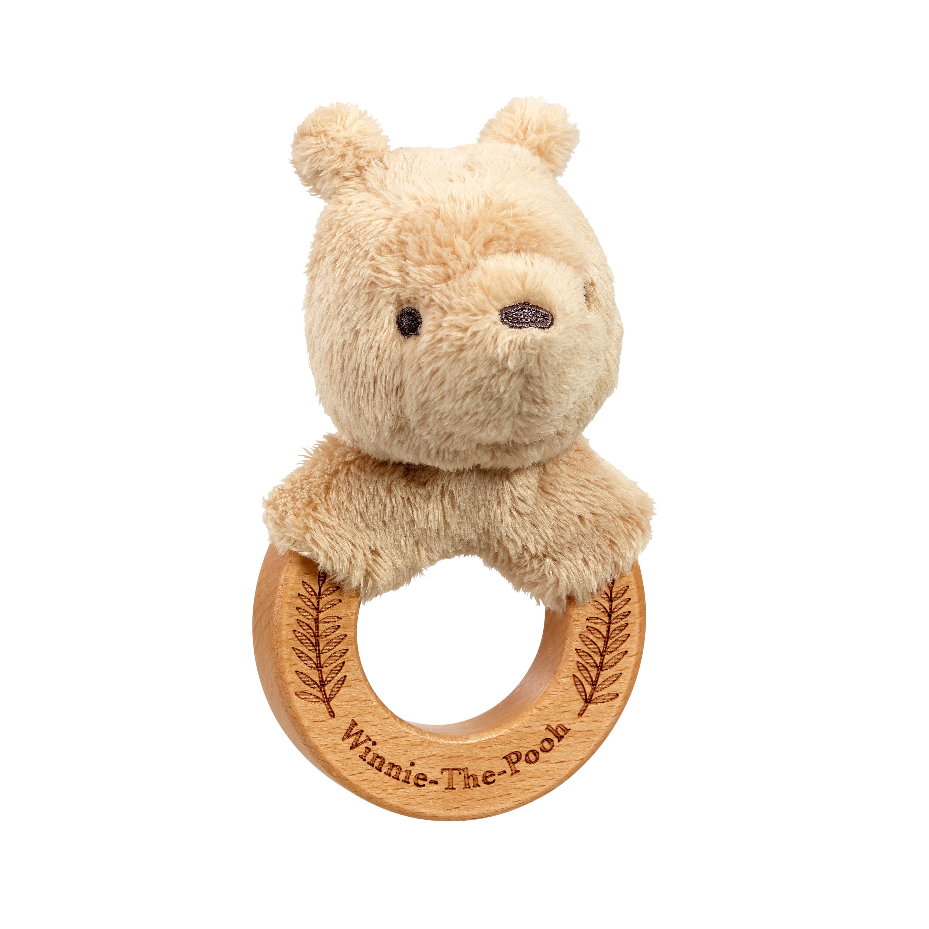 Rainbow Designs Winnie The Pooh Always & Forever Wooden Ring Rattle