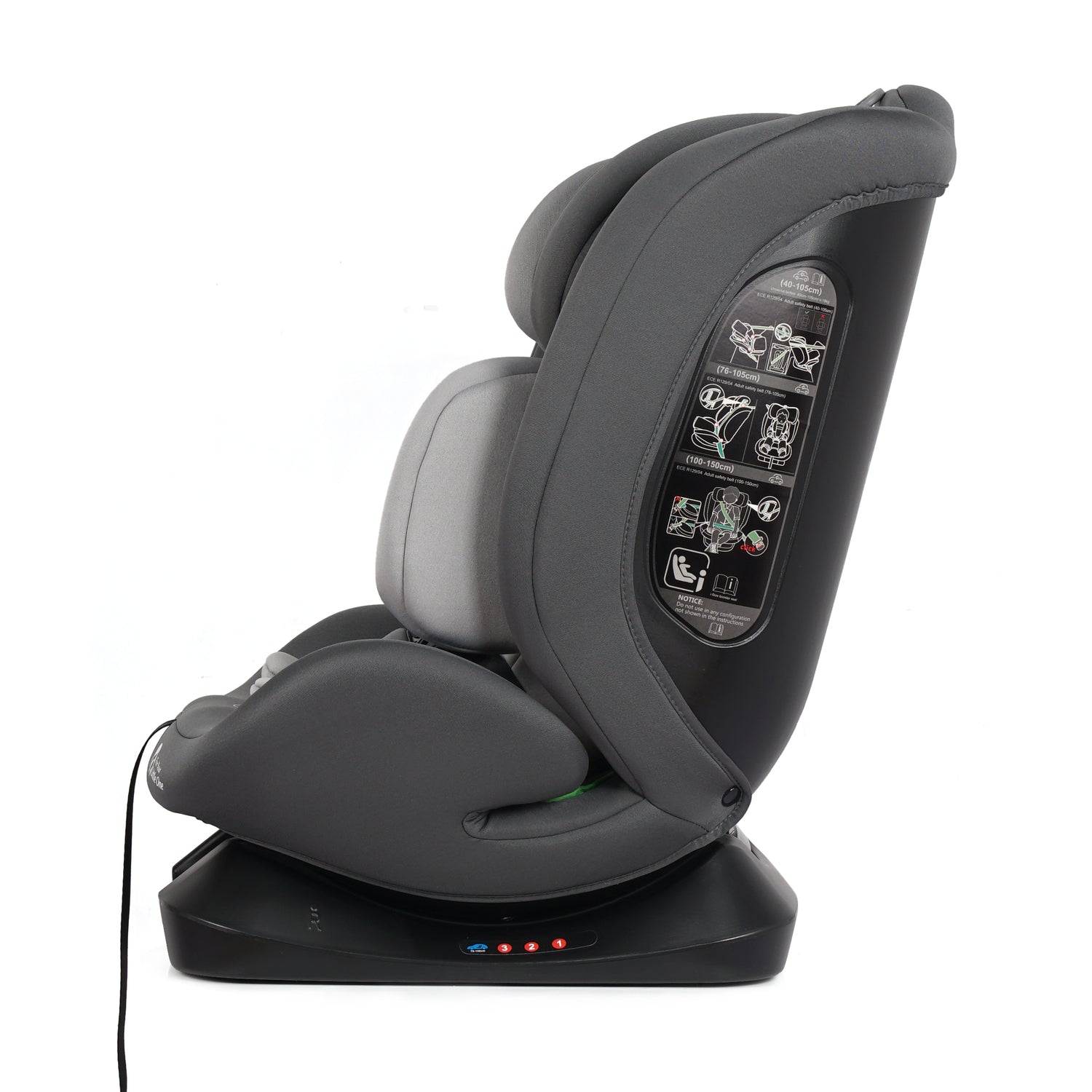 For Your Little One GrowWithMe 0/1/2/3 i-Size Car Seat - Slate Mist (Birth-12 Years)