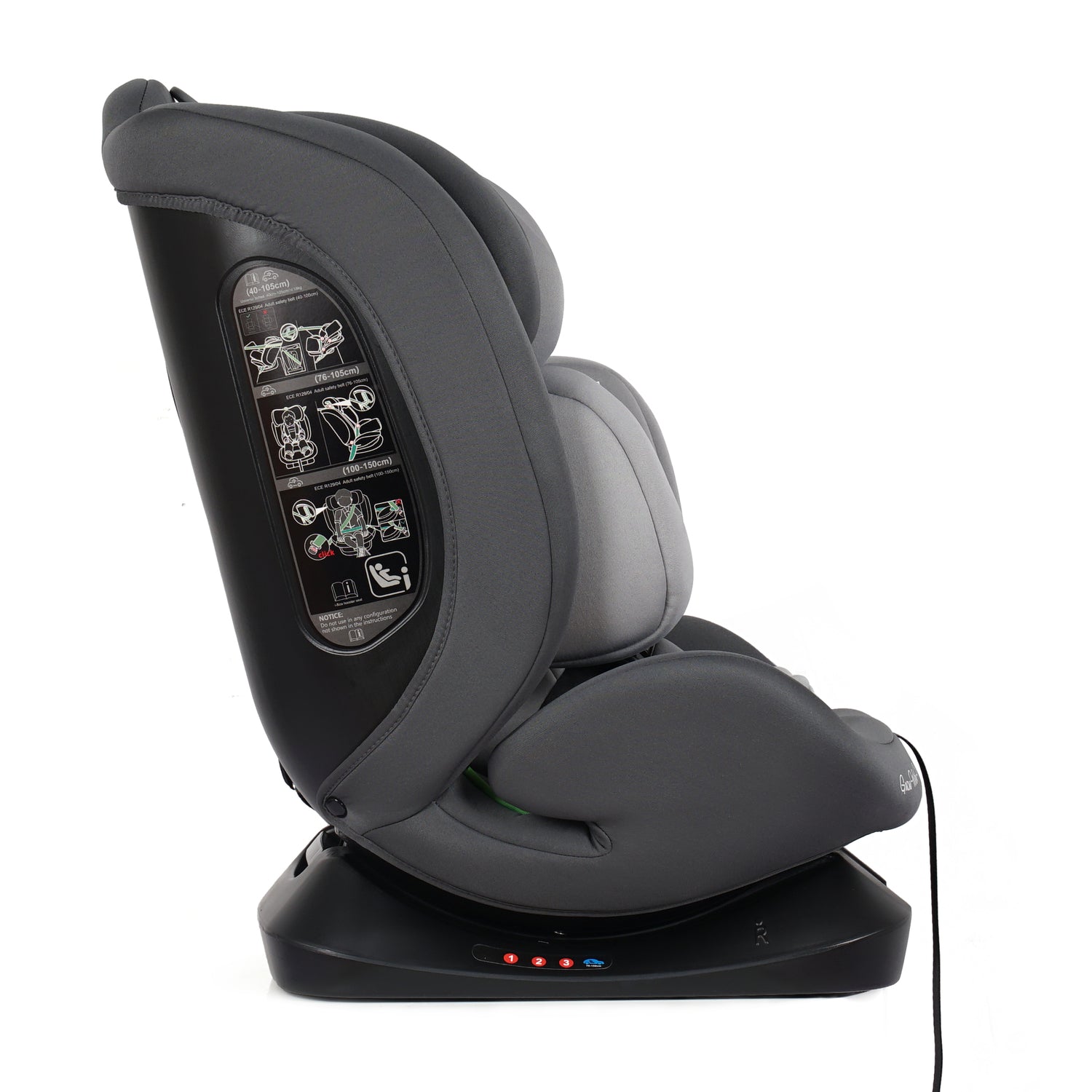 For Your Little One GrowWithMe 0/1/2/3 i-Size Car Seat - Slate Mist (Birth-12 Years)