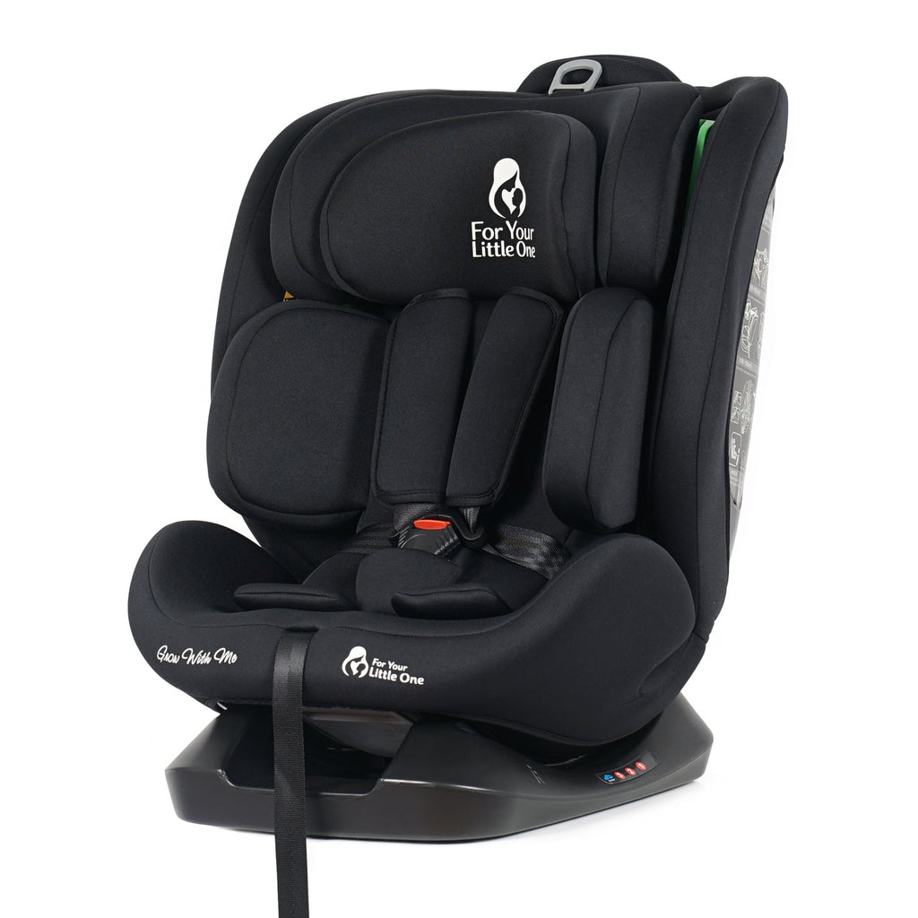 For Your Little One GrowWithMe 0/1/2/3 i-Size Car Seat - Midnight Black (Birth-12 Years)