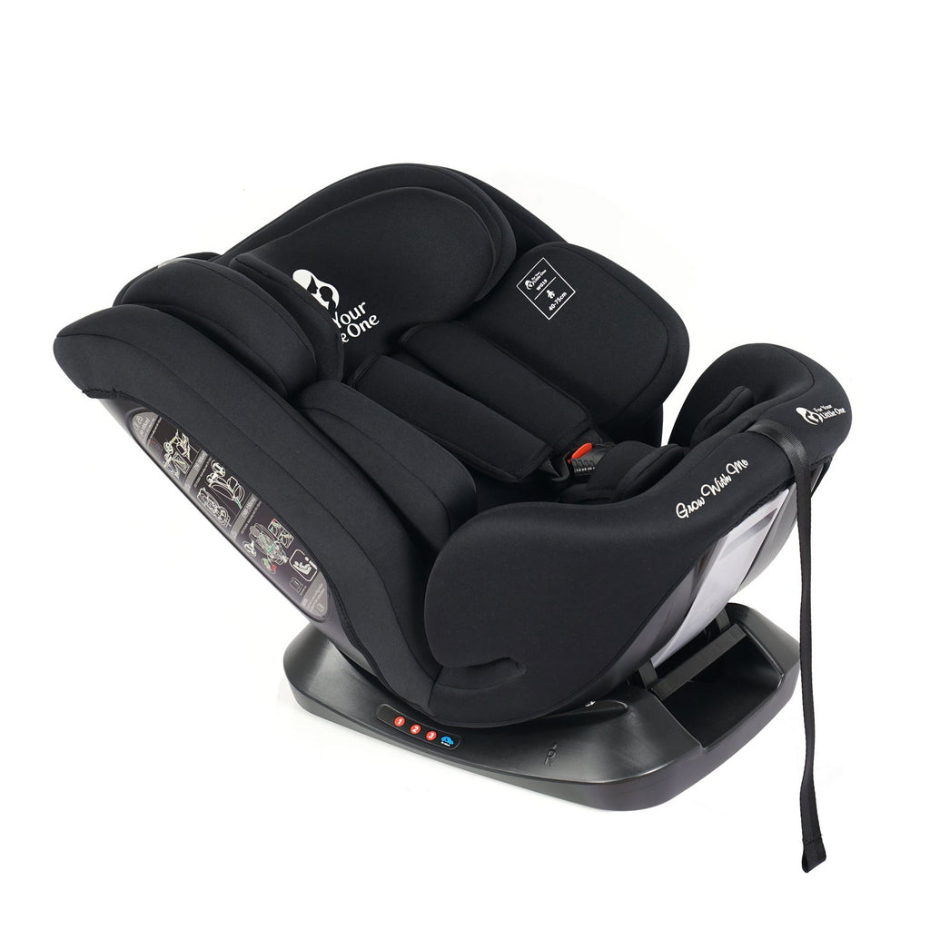 For Your Little One GrowWithMe 0/1/2/3 i-Size Car Seat - Midnight Black (Birth-12 Years)