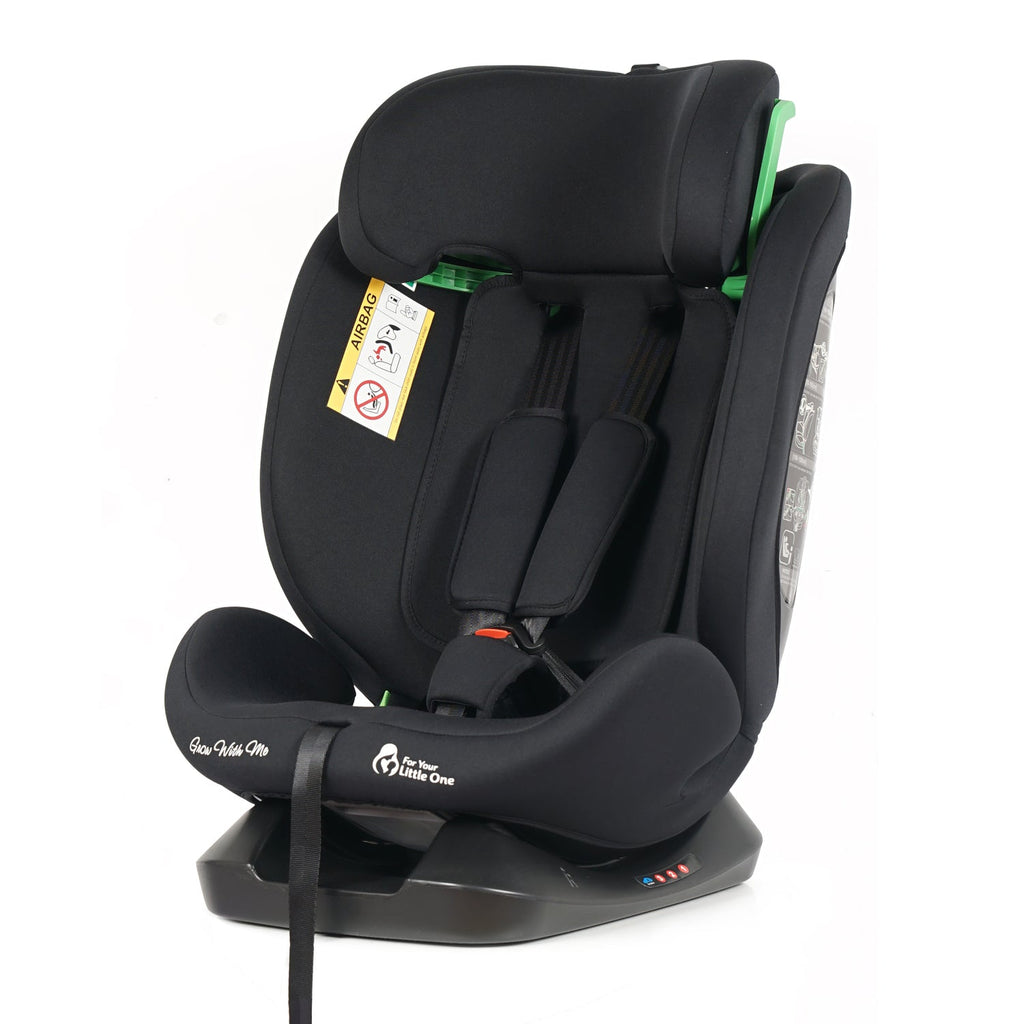 For Your Little One GrowWithMe 0/1/2/3 i-Size Car Seat - Midnight Black (Birth-12 Years)