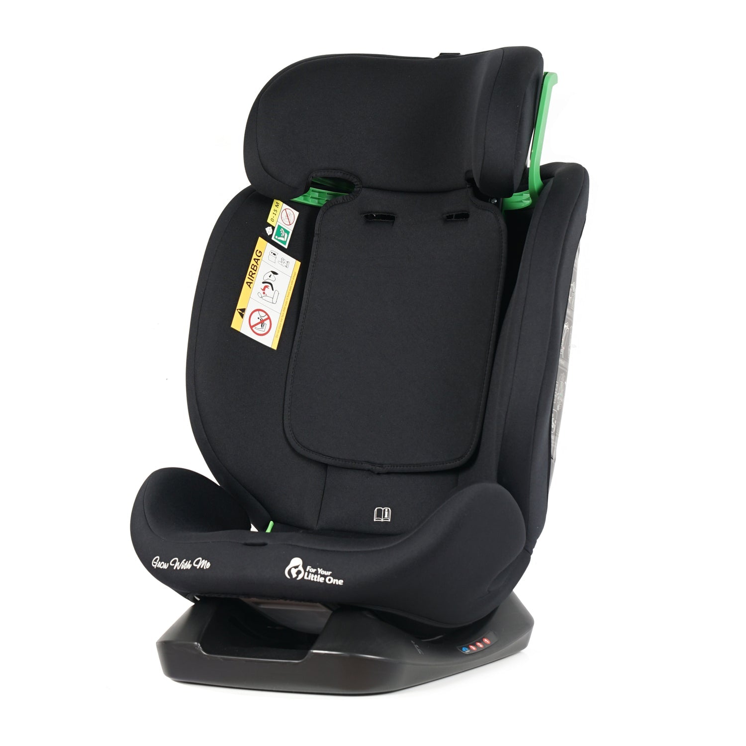 For Your Little One GrowWithMe 0/1/2/3 i-Size Car Seat - Midnight Black (Birth-12 Years)