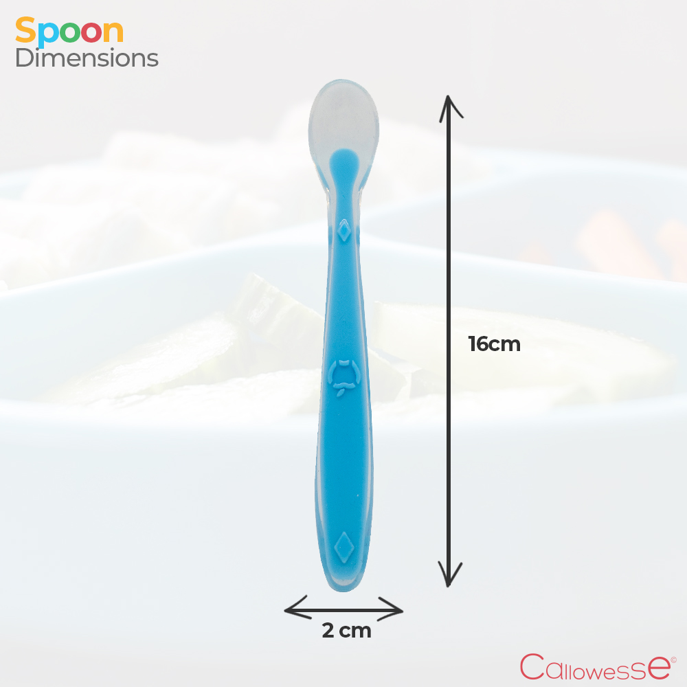 Callowesse Silicone Weaning Spoon – Blue
