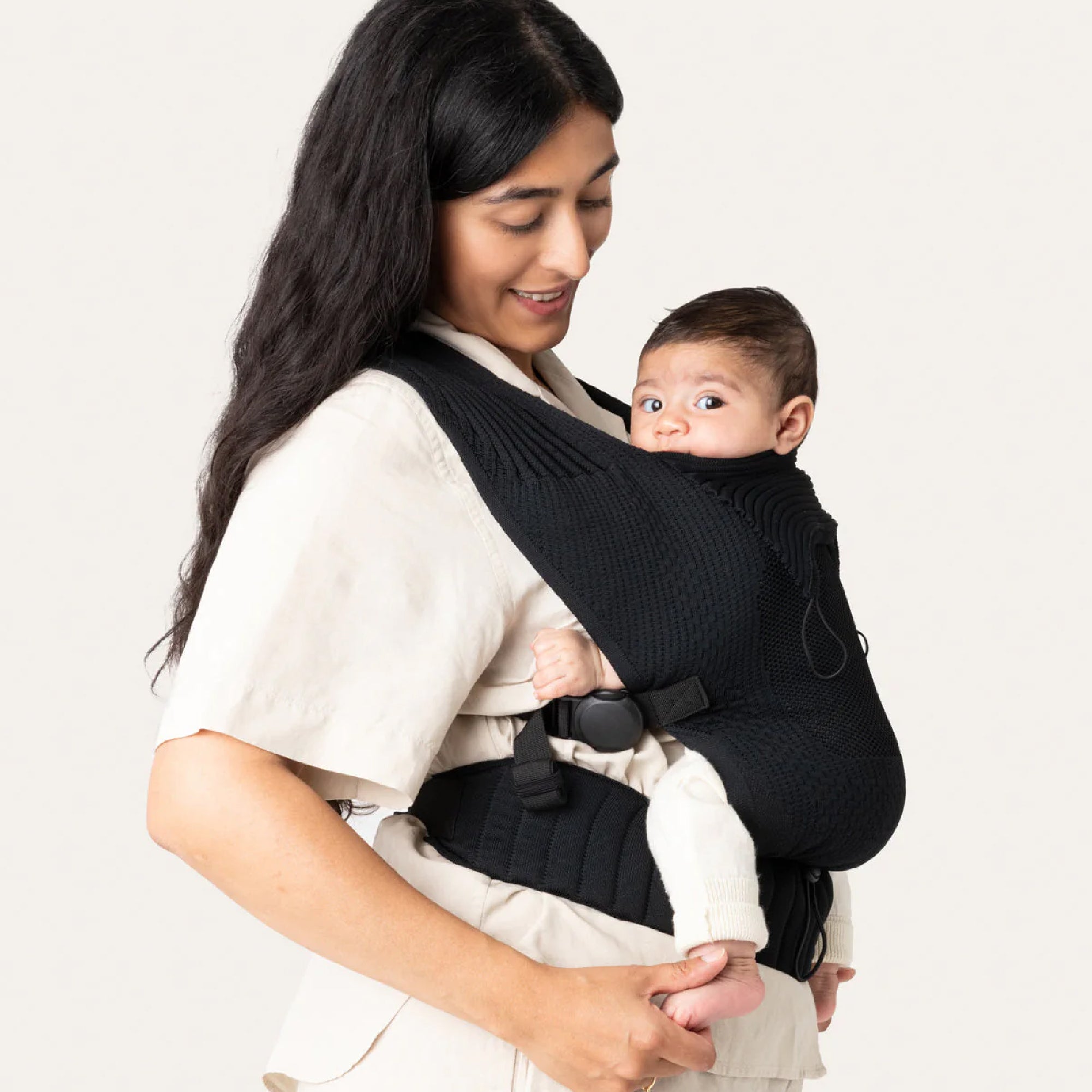 Flybaby 3D Knit Baby Carrier - Black