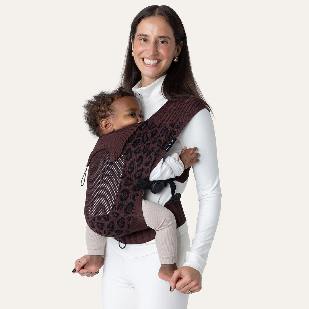 Flybaby 3D Knit Baby Carrier - Dark Leo