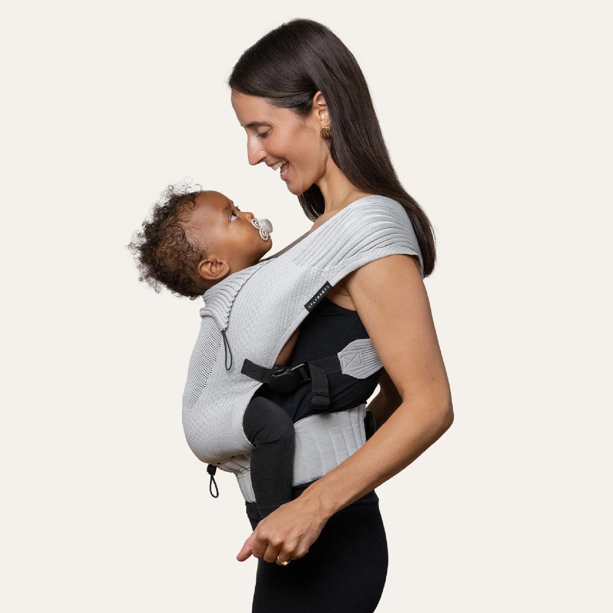 Flybaby 3D Knit Baby Carrier - Grey
