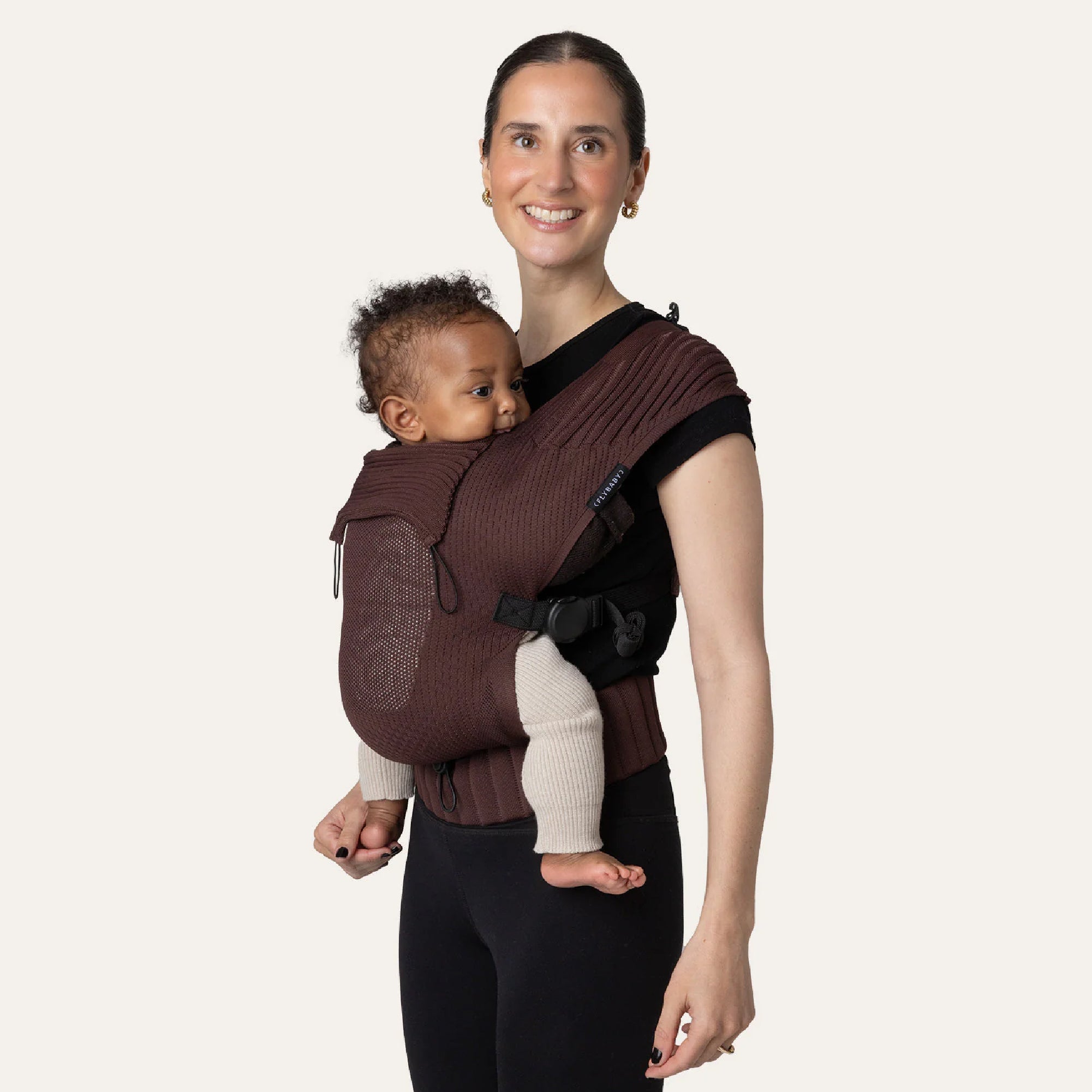 Flybaby 3D Knit Baby Carrier - Mokka