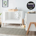 Gaia Baby Hera Convertible Cot Bed - Scandi White/Natural