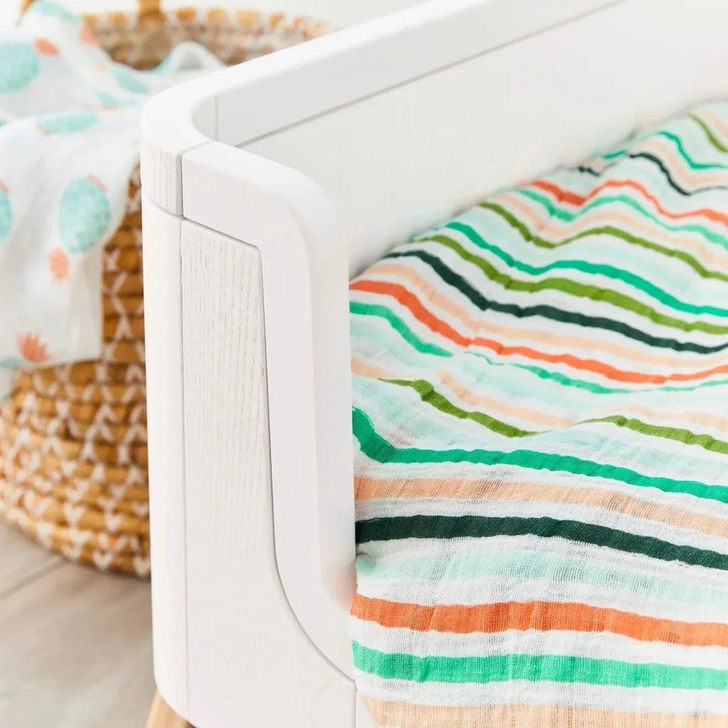 Gaia Baby Hera Convertible Cot Bed - Scandi White/Natural