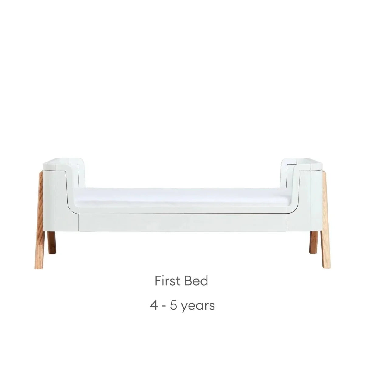 Gaia Baby Hera Convertible Cot Bed - Scandi White/Natural