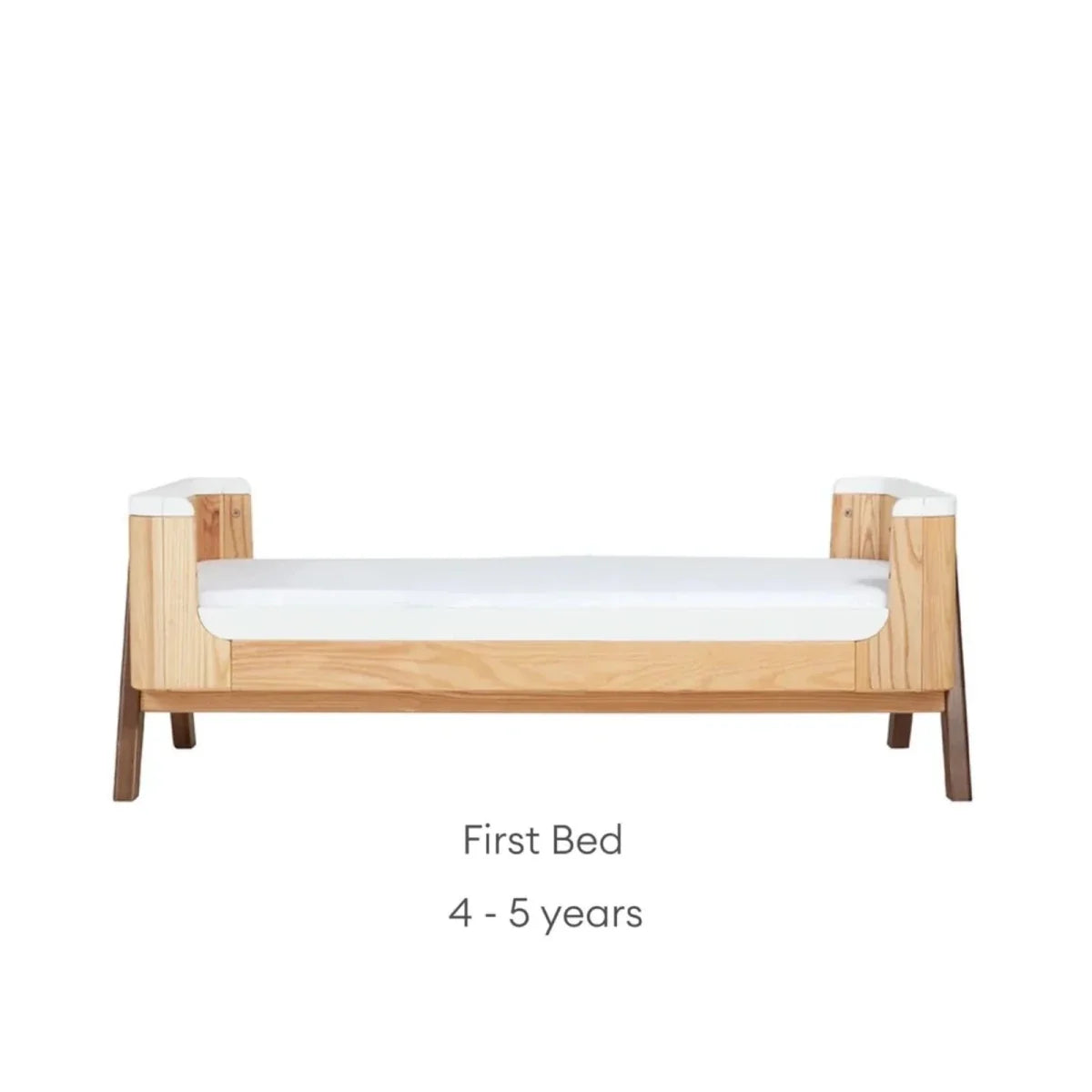 Gaia Baby Hera Convertible Cot Bed - Natural/Walnut