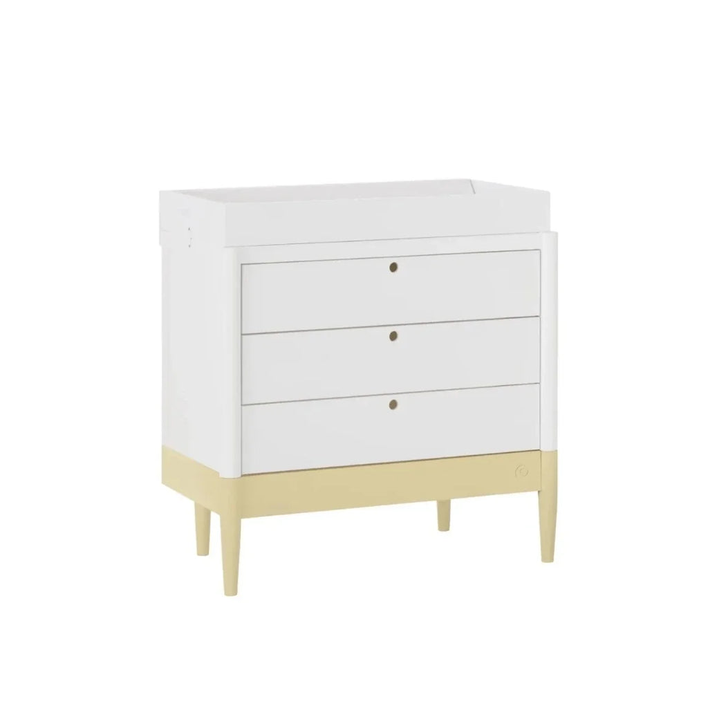Gaia Baby Eos Dresser - Primrose Yellow/White
